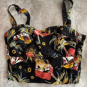 Trashy Diva Pirate Treasure Trixie top original flat rayon